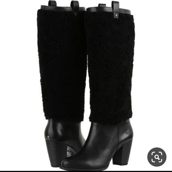 UGG Ava Exposed Shearling Boots - Picture 2 of 8